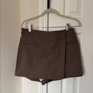 Zara Chocolate Brown Skort NWT